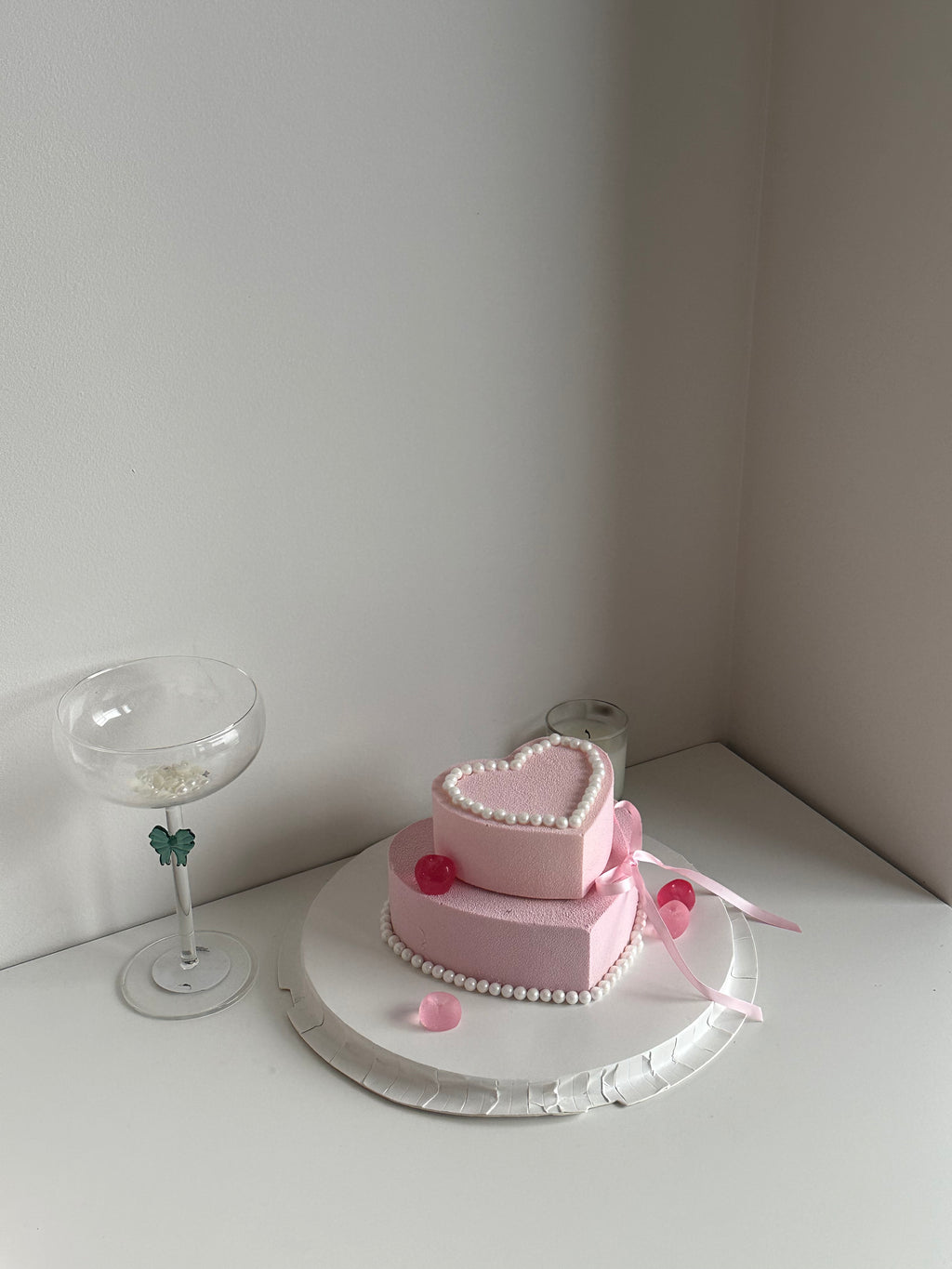 Pink Ballet Heart Cake
