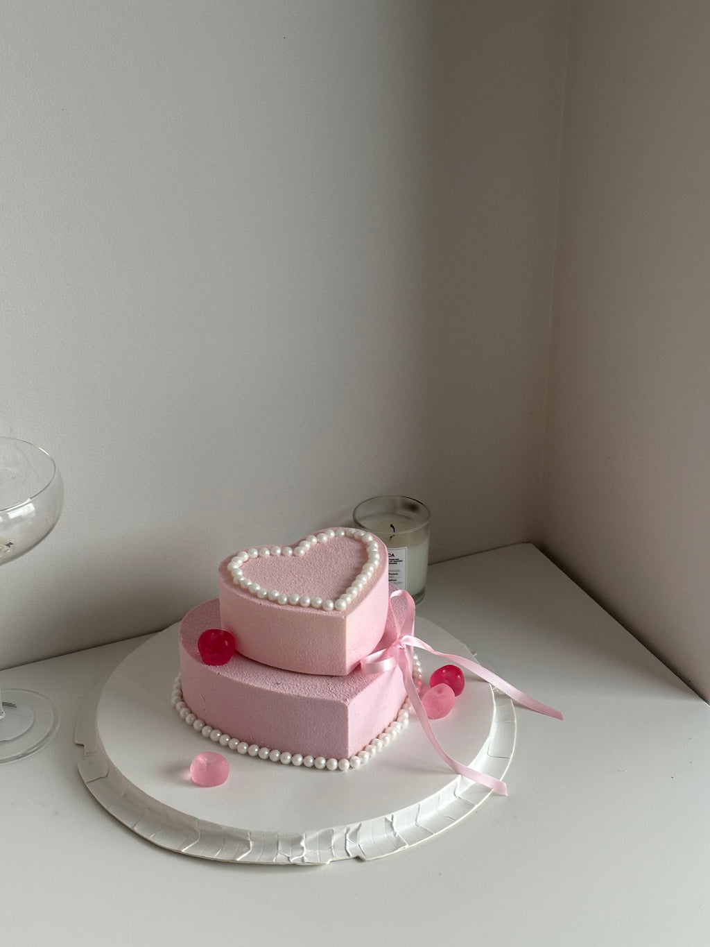 Pink Ballet Heart Cake
