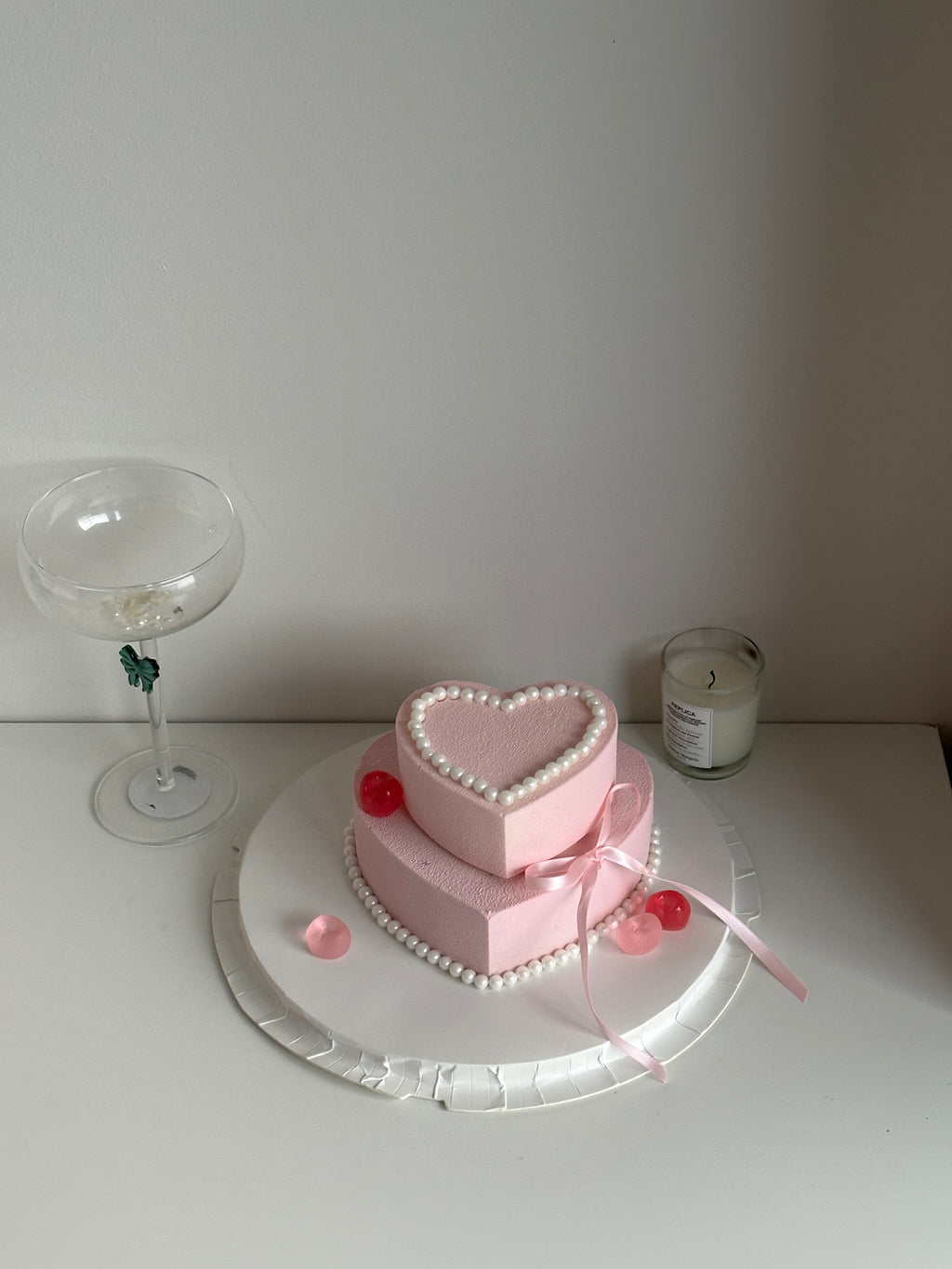 Pink Ballet Heart Cake