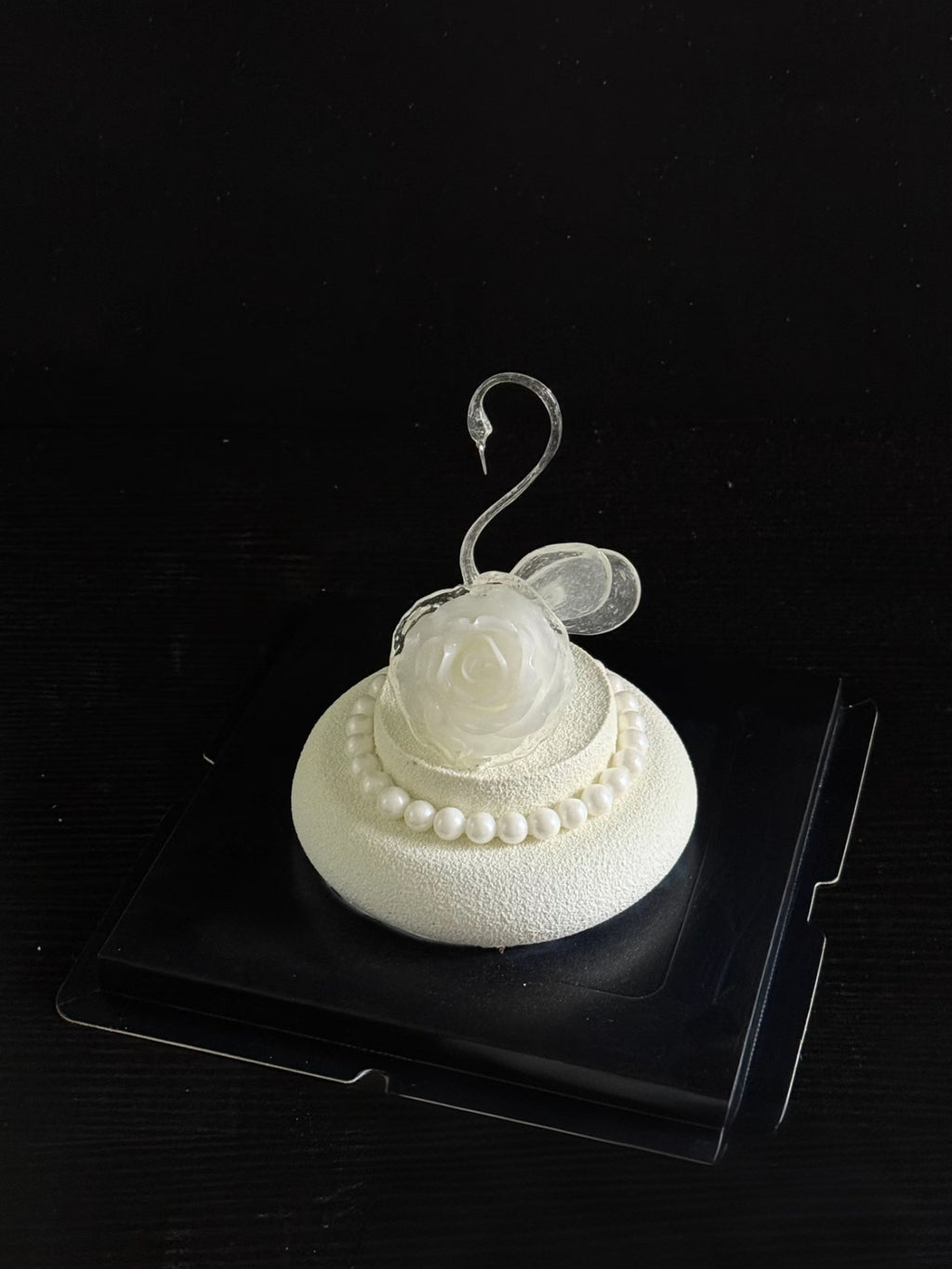 Crystal Rose Swan
