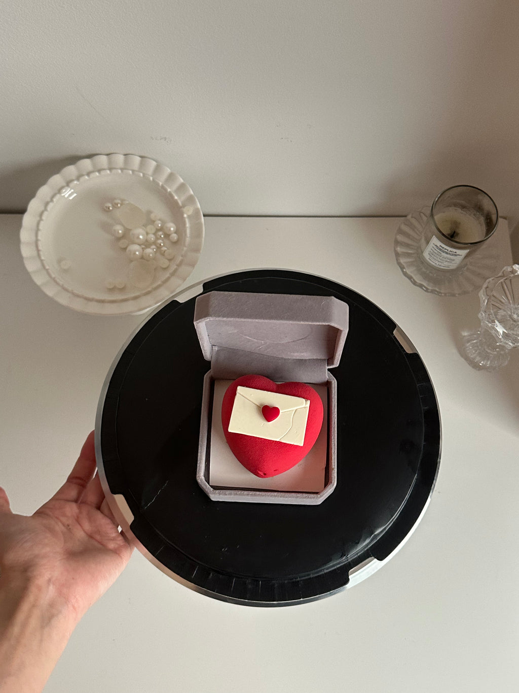 Red Heart in a Ring Box