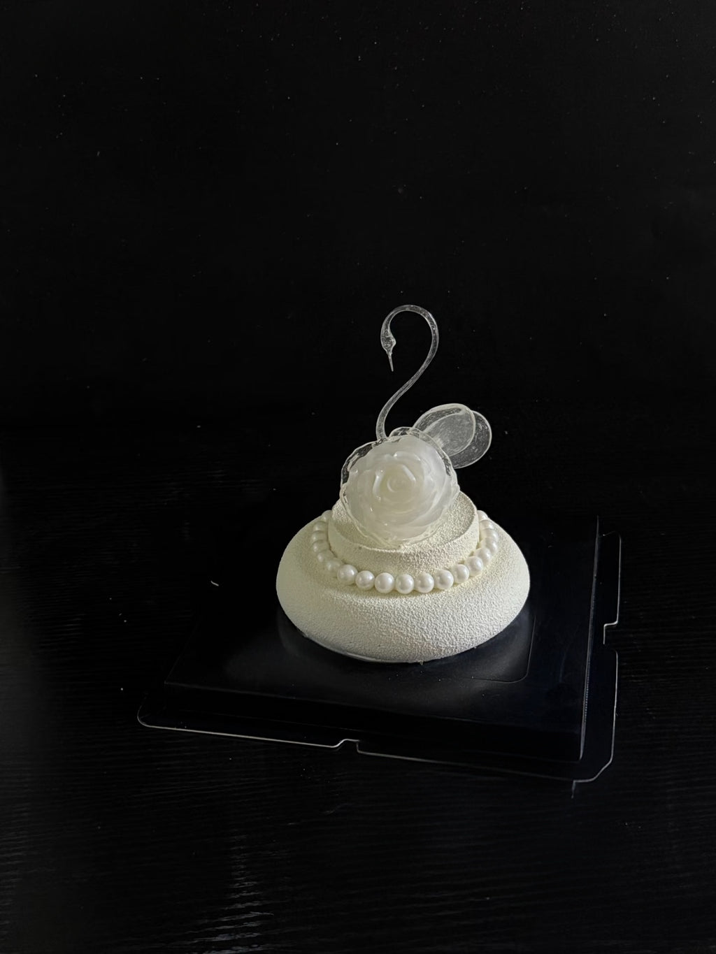 Crystal Rose Swan