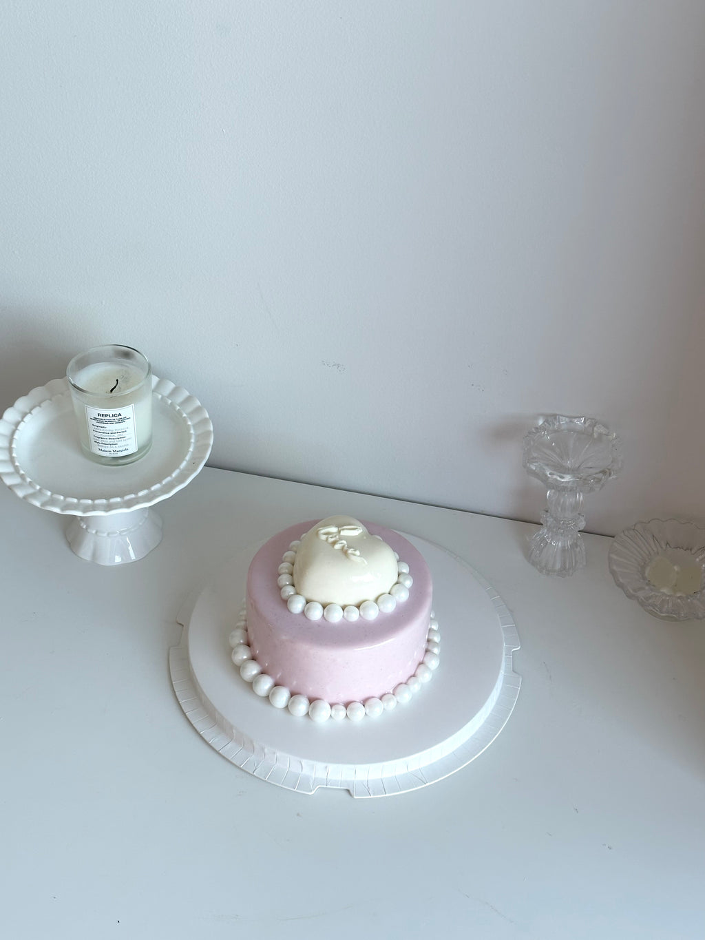 Pearl blush Mini cake