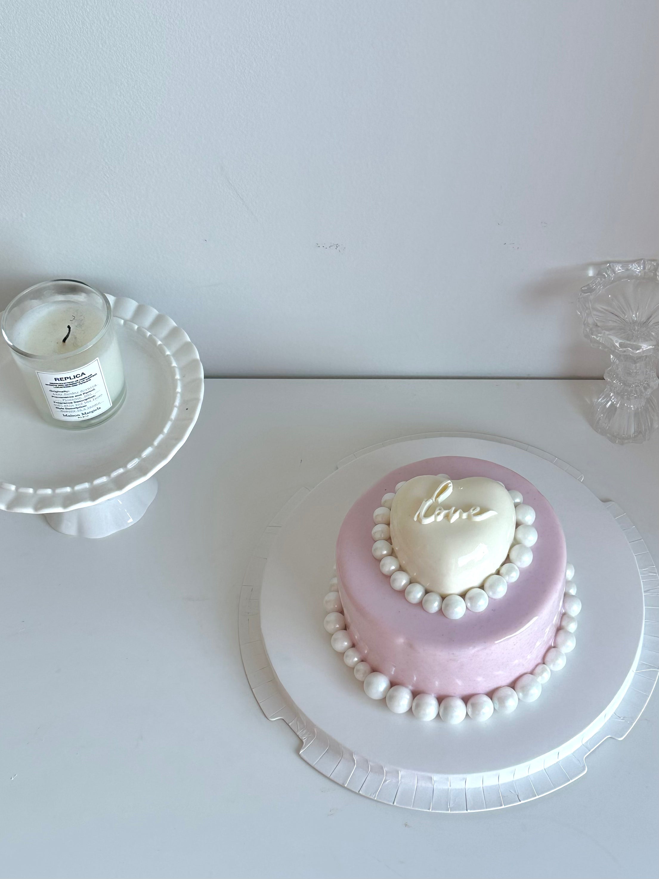 Pearl blush Mini cake