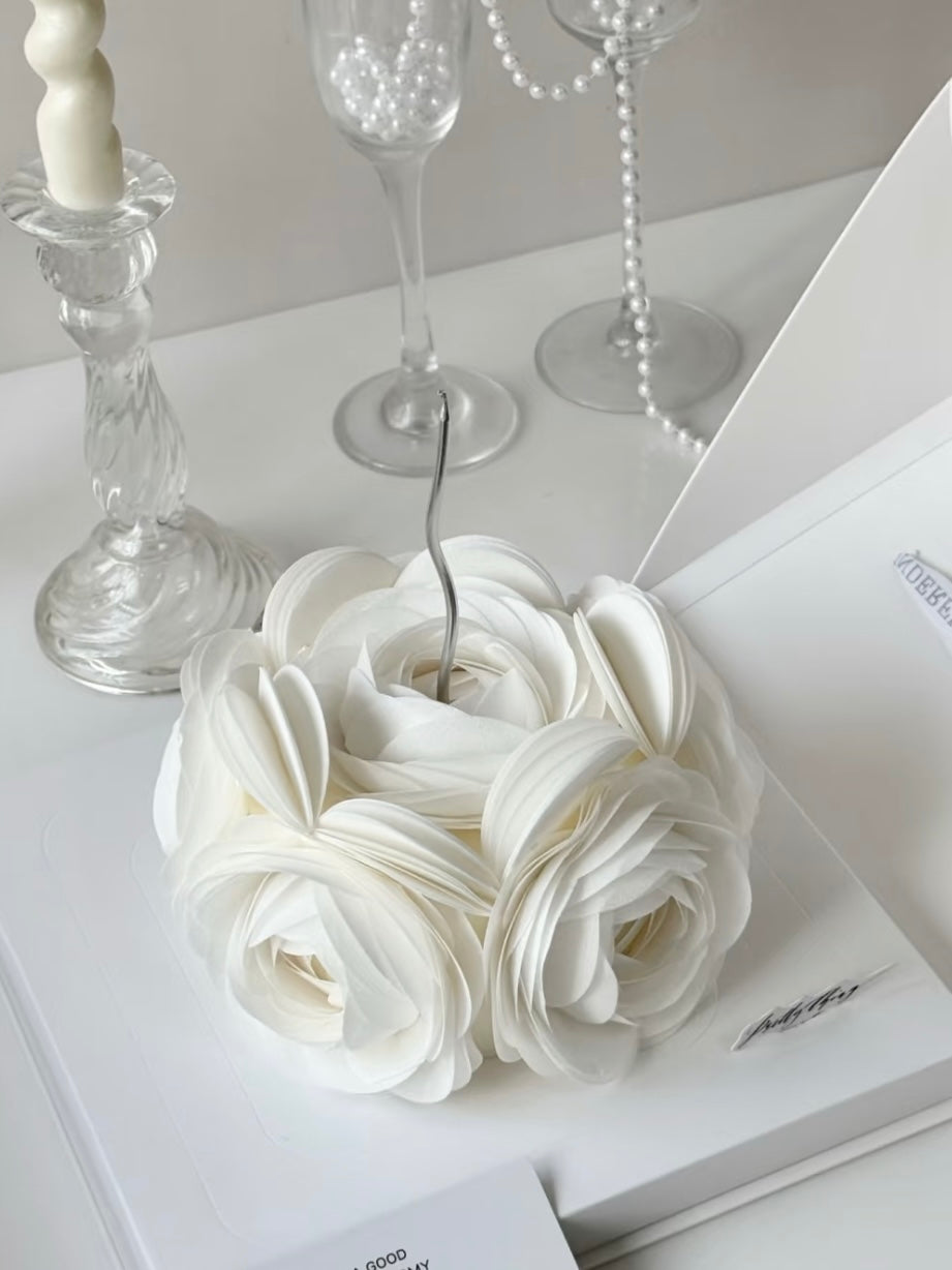 Wafer Rose Cake