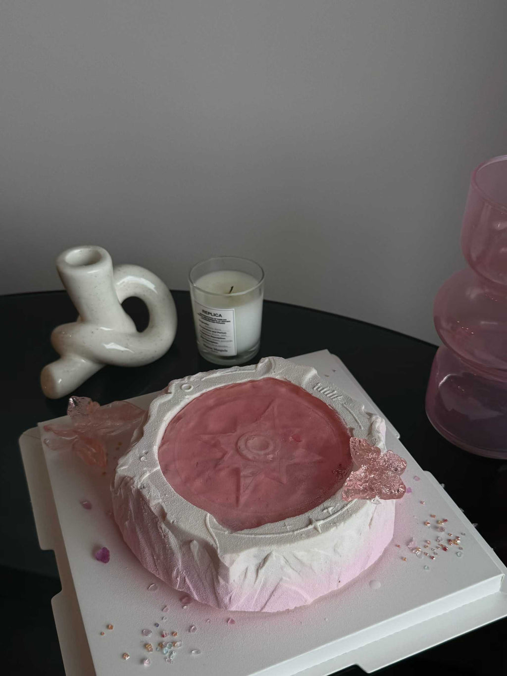 Pink wishing well